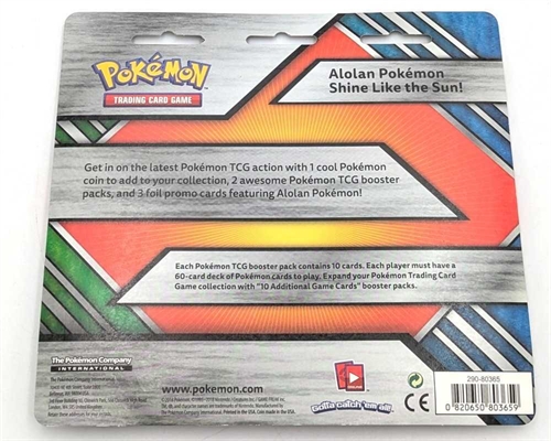 Pokemon TCG - Alolan 3-pack Blister (A-Grade) (ENG) (BMO*)